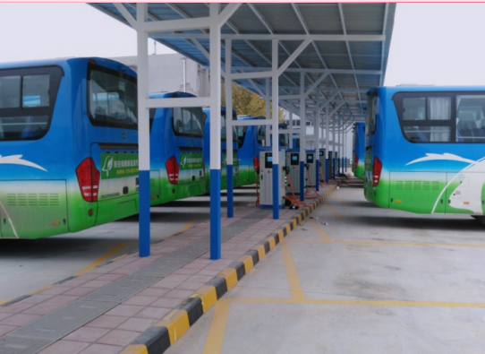 桂林金山公交站充電樁應用案例 桂林金山公交站充電樁應用案例