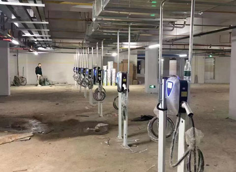 小區地下停車場7kw充電樁安裝項目案例(圖4)